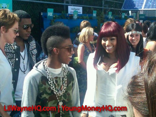 Nicki Minaj & Lil Twist At The 2010 Teen Choice Awards