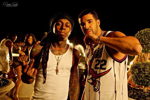 Nos bastidores do DJ Khaled, Lil Wayne, Drake & Rick Ross Sem Amigos Novo Vídeo Atirar
