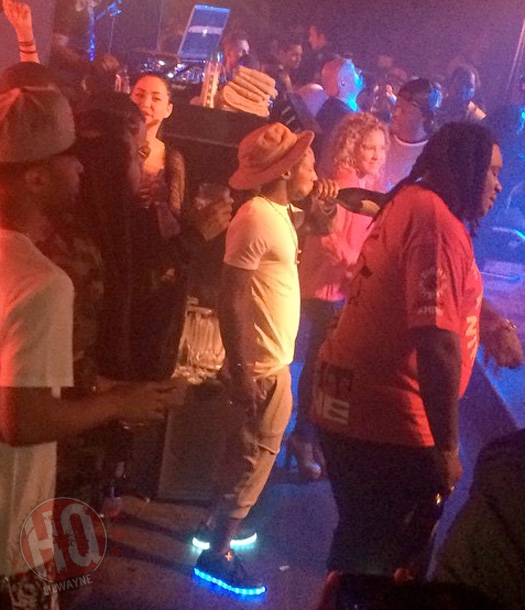 Lil Wayne Jams Out His Hot Boy Remix At Fluxx In San Diego, Rocks Wize & Ope Light LED Shoes