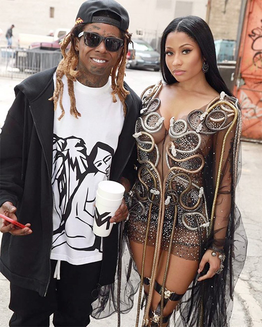 On Set Of Nicki Minaj Lil Wayne Drakes No Frauds Video Shoot