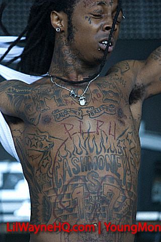 Lil Wayne Piru Tattoo As you can see Lil Wayne has'Piru' and'Damu' tatted