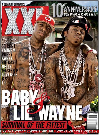 Lil Wayne and Birdman Tattoos Weezy and Birdman tatted on their chest and
