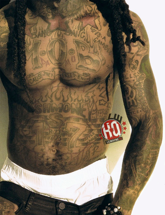 Lil Wayne Stars & Alien Tattoo