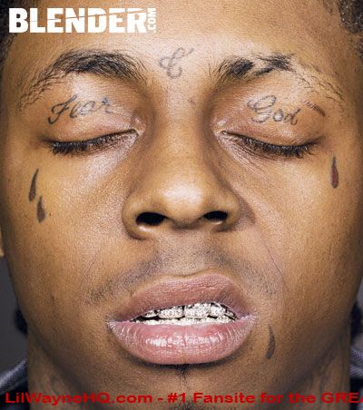 tattoos images. Lil Wayne Face Tattoos His 4 tear drops which are for the people who have 