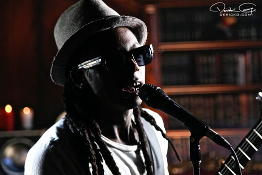 Pictures Of Behind The Scenes Of Lil Waynes On Fire Music Video