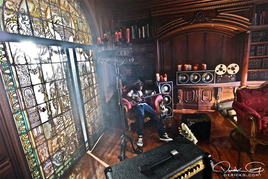 Pictures Of Behind The Scenes Of Lil Waynes On Fire Music Video