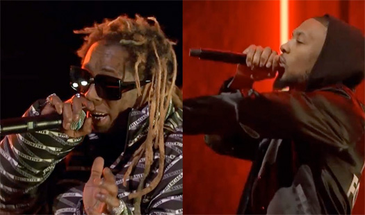 Damian “Dame D.O.L.L.A.” Lillard & Lil Wayne Perform Live Together For The Very First Time Over NBA All-Star Weekend [Video]