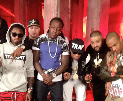 On Set Of DJ Khaled, Lil Wayne, Future, T.I. & Ace Hood’s “Models & Bottles” Video Shoot [Photos]