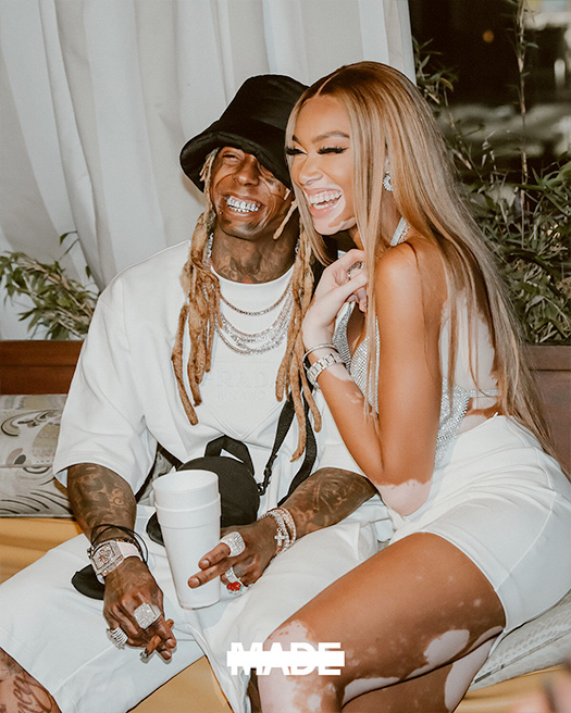 Lil Wayne Attends Winnie Harlow’s 27th Birthday Bash In L.A. [Pictures]