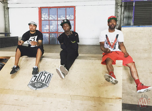 Lil Wayne & Evan Hernandez Go Skateboarding At 5050 Skatepark In Staten Island, New York [Video]