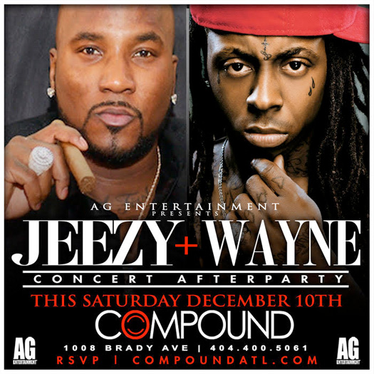 Lil Wayne & Jeezy To Host “Winterfest” After-Party At Compound Nightclub In Atlanta