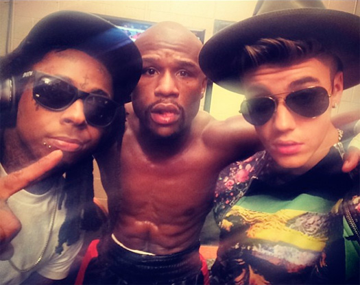 Lil Wayne Performs “Believe Me” As Him & Justin Bieber Walk Floyd Mayweather To The Ring