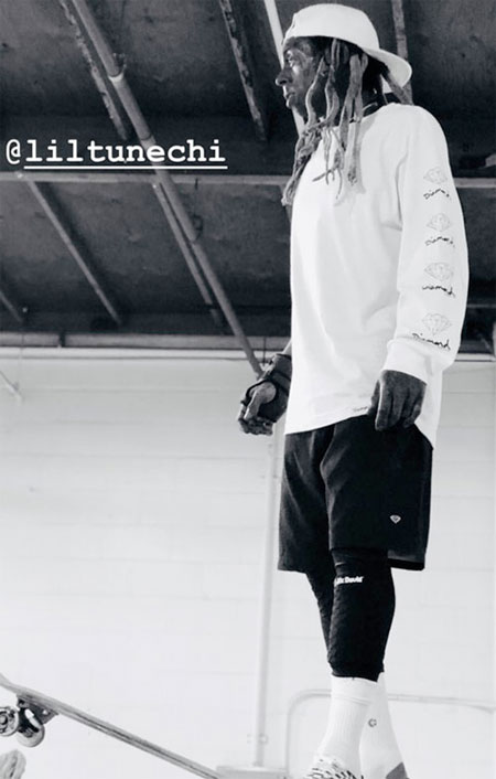 Lil Wayne Has An Overnight Skating Sesh In North Hollywood [Pictures & Video]