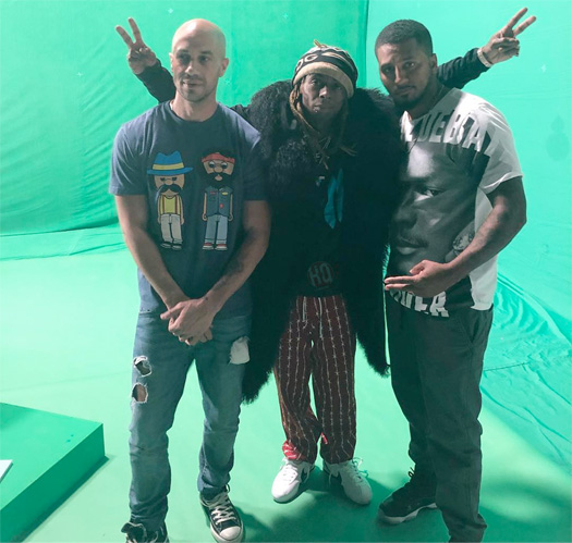 Lil Wayne Shoots A Green Screen Music Video For A “Tha Carter V” Song In Miami With A Camel
