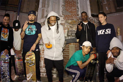 Lil Wayne Hits Up Sk8 Liborius In St. Louis, Missouri For A Skating Session [Pictures]
