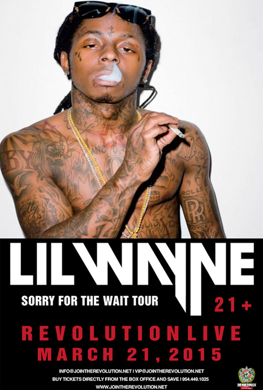 Lil Wayne To Host A “Sorry For The Wait Tour” At Revolution Live In Fort Lauderdale