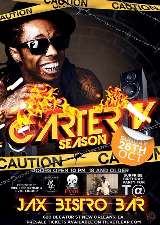 Lil Wayne To Host A “Tha Carter V” Pre-Release Party At Jax Brewery In New Orleans