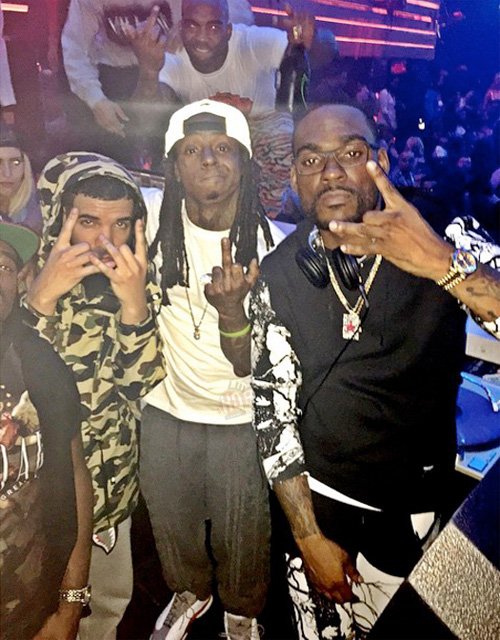 Throwback Thursday: Lil Wayne Waves A USA Flag Over Drake’s Head While The National Anthem Is Being Sung [Video]