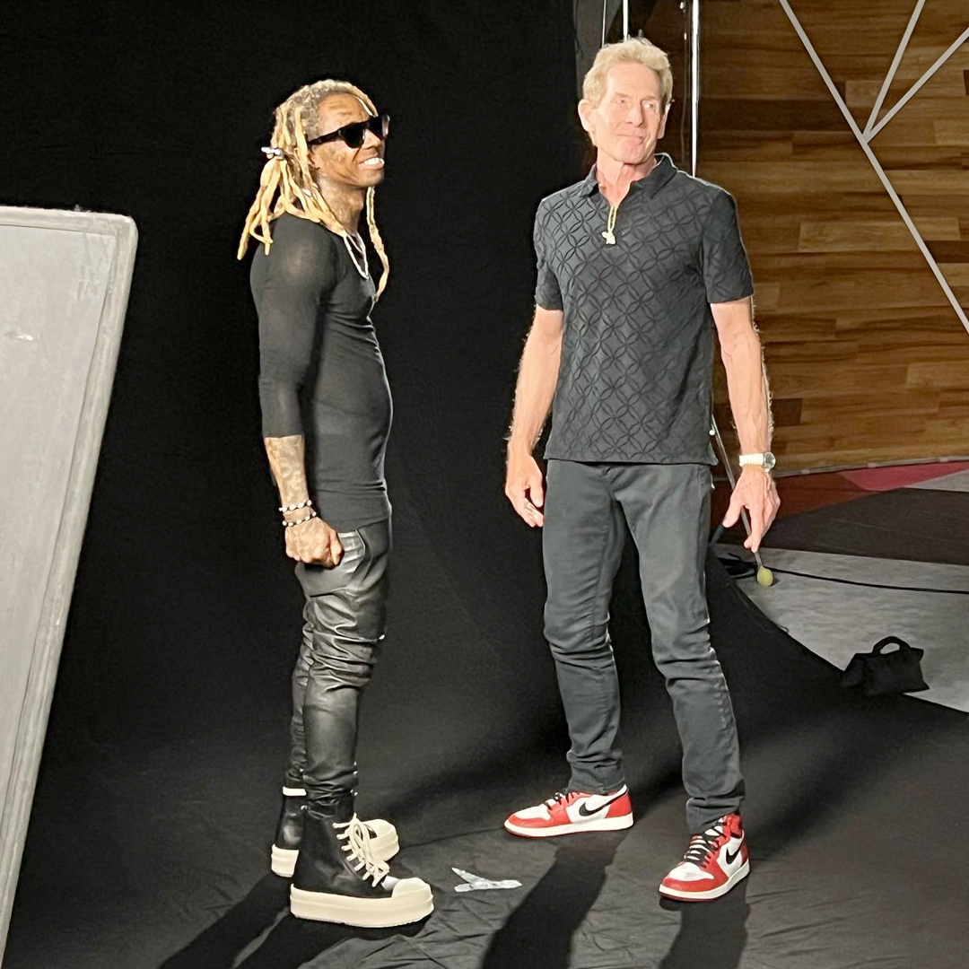 Skip Bayless & Lil Wayne Shoot A Video For Good Morning - A New Theme Song For Undisputed