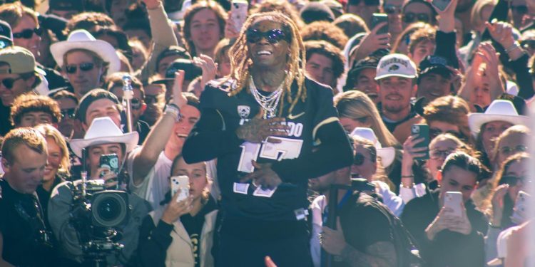 Lil Wayne Appears On Big Noon Kickoff To Support Deion Sanders + Performs Live