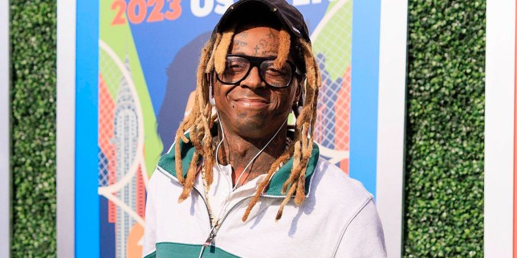 Lil Wayne Attends 2023 US Open Mens Final Between Novak Djokovic vs Daniil Medvedev