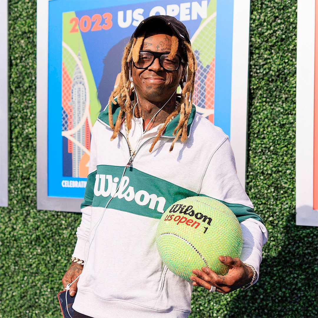 Lil Wayne Attends 2023 US Open Mens Final Between Novak Djokovic vs Daniil Medvedev