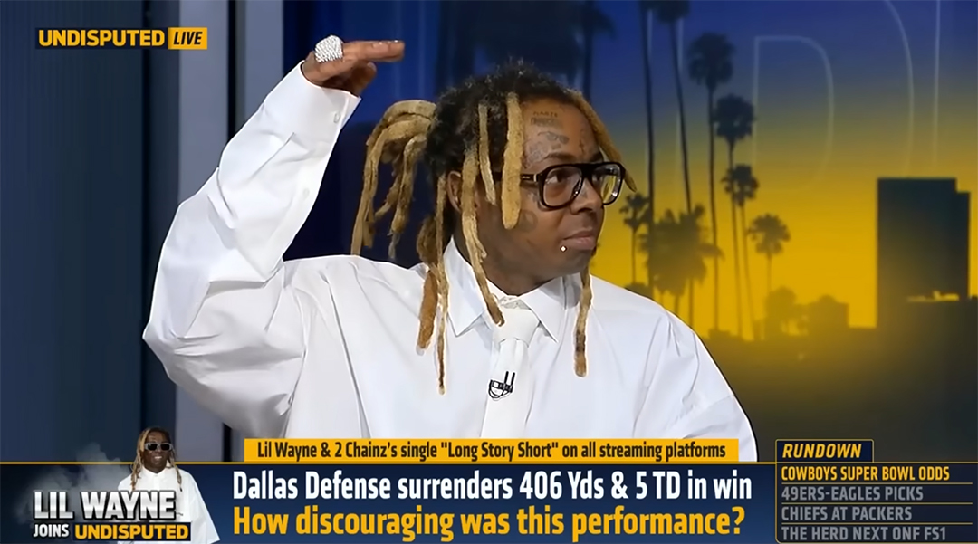 Lil Wayne Talks Cowboys vs Seahawks & Packers vs Chiefs On Undisputed