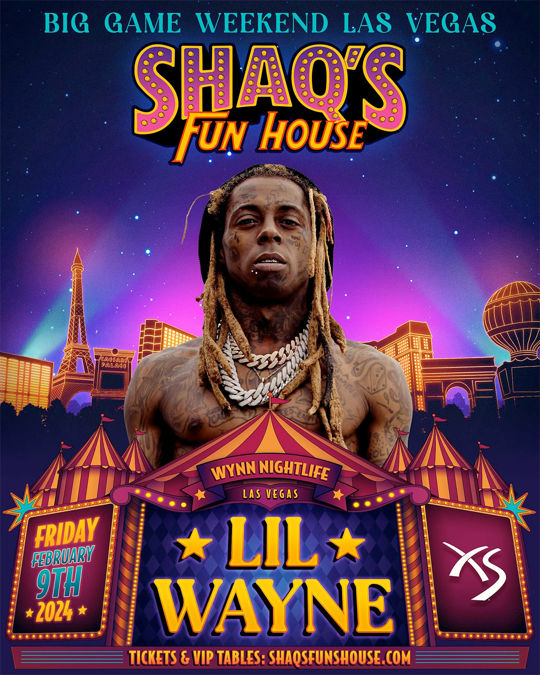 Lil Wayne To Headline 2024 Shaqs Fun House Festival In Las Vegas