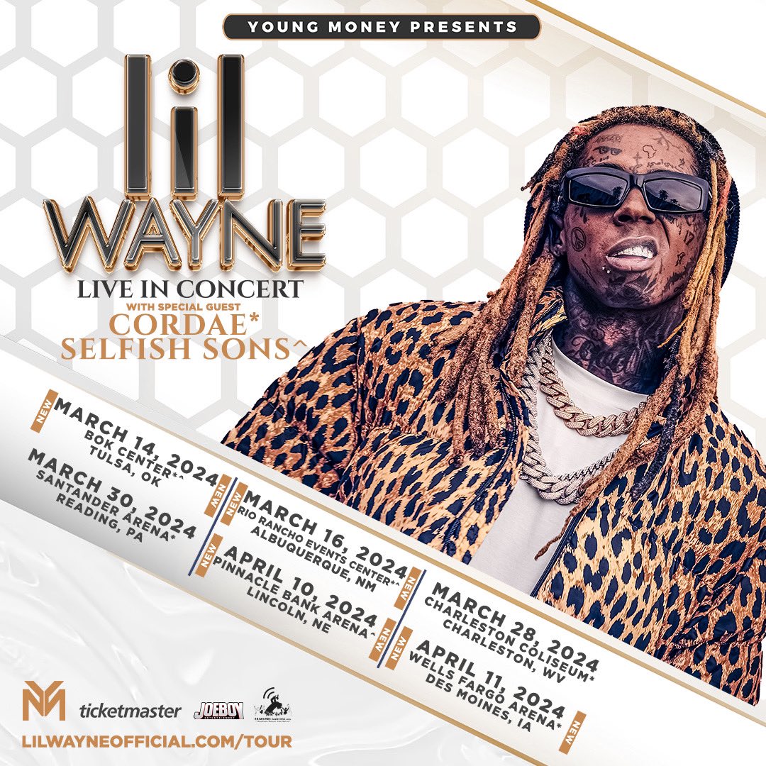 Dates For Lil Wayne's Mini Tour With Cordae & Selfish Sons