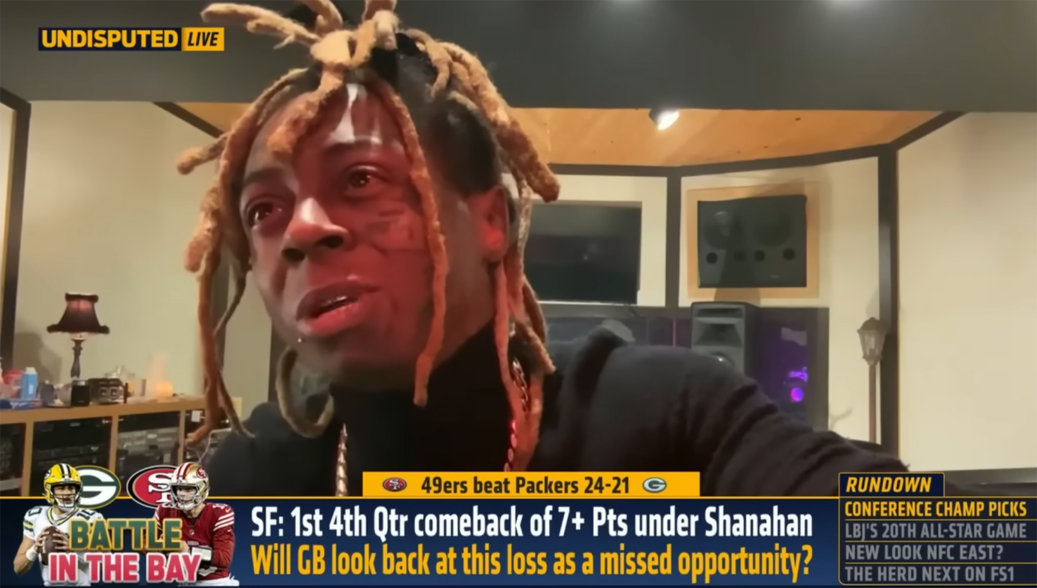 Lil Wayne Says He Cried After The Packers Lost To 49ers