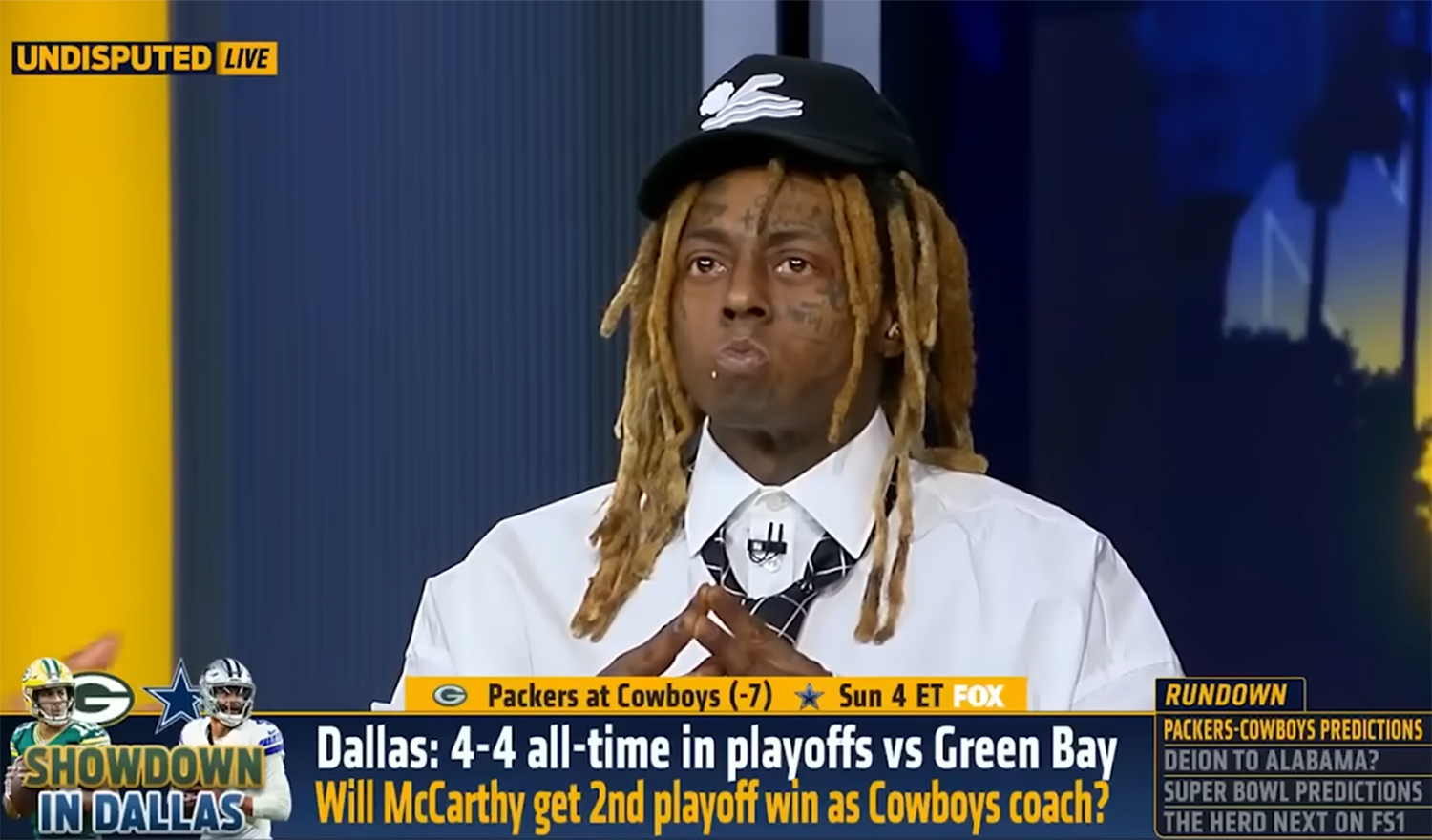 Lil Wayne Talks Green Bay Packers vs Dallas Cowboys NFL Game, Confirms He Will Be In Attendance