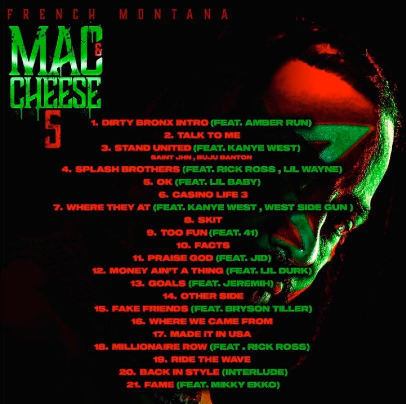 French Montana Mac & Cheese 5 Tracklist