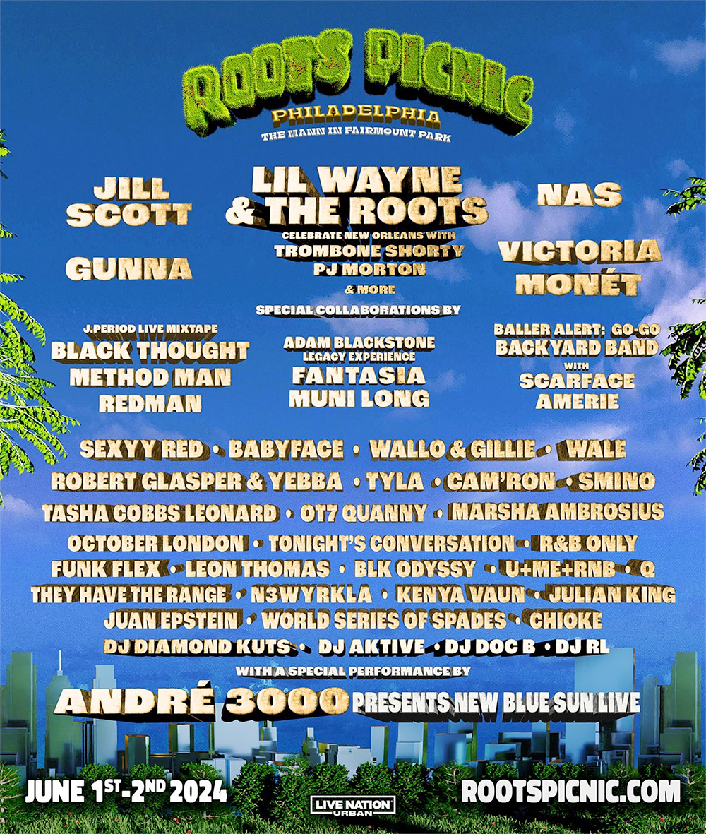 Lil Wayne Roots Picnic 2024 Poster Lineup
