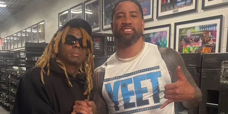 Behind The Scenes Of Lil Wayne Meeting Jey Uso At WWE Raw