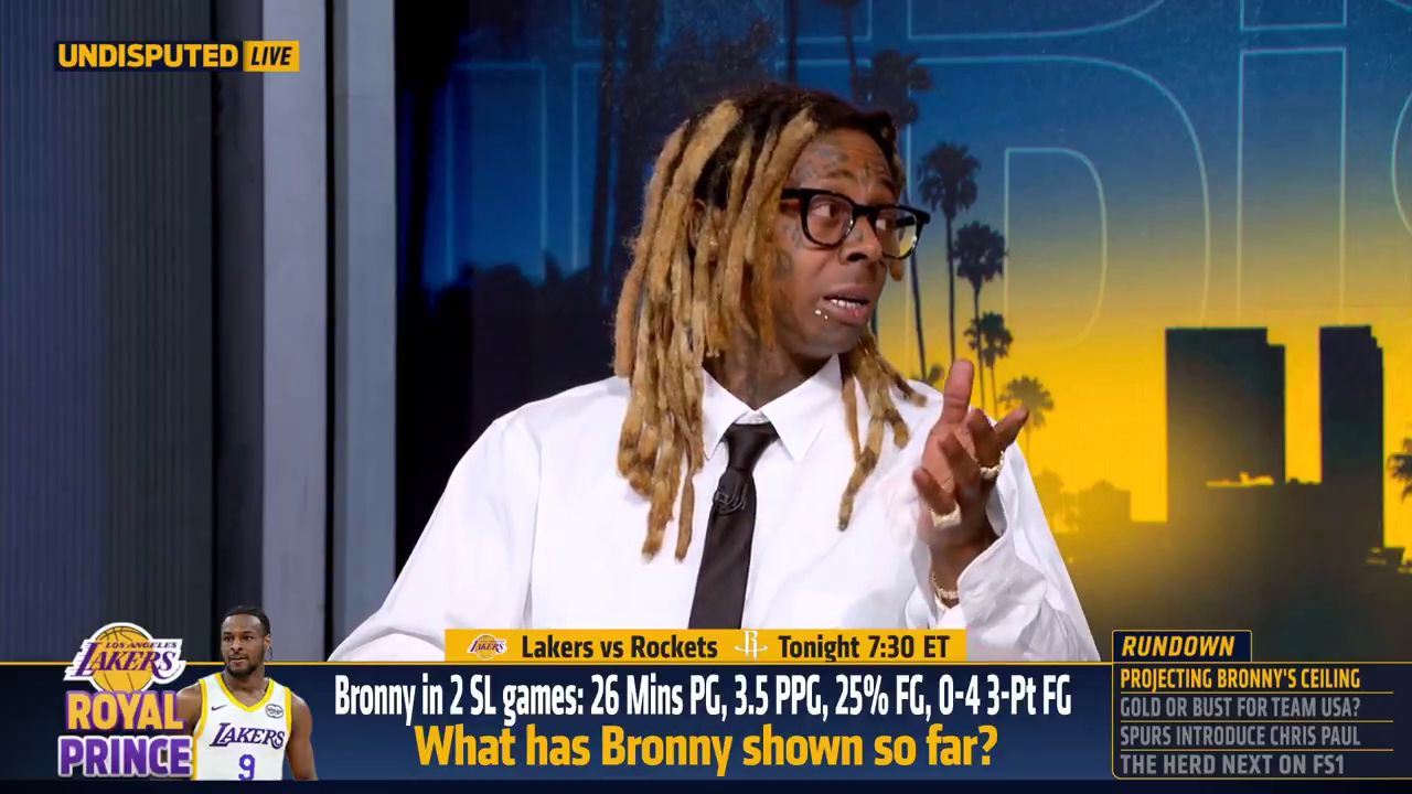 Lil Wayne Analyzes Bronny James Potential On Undisputed