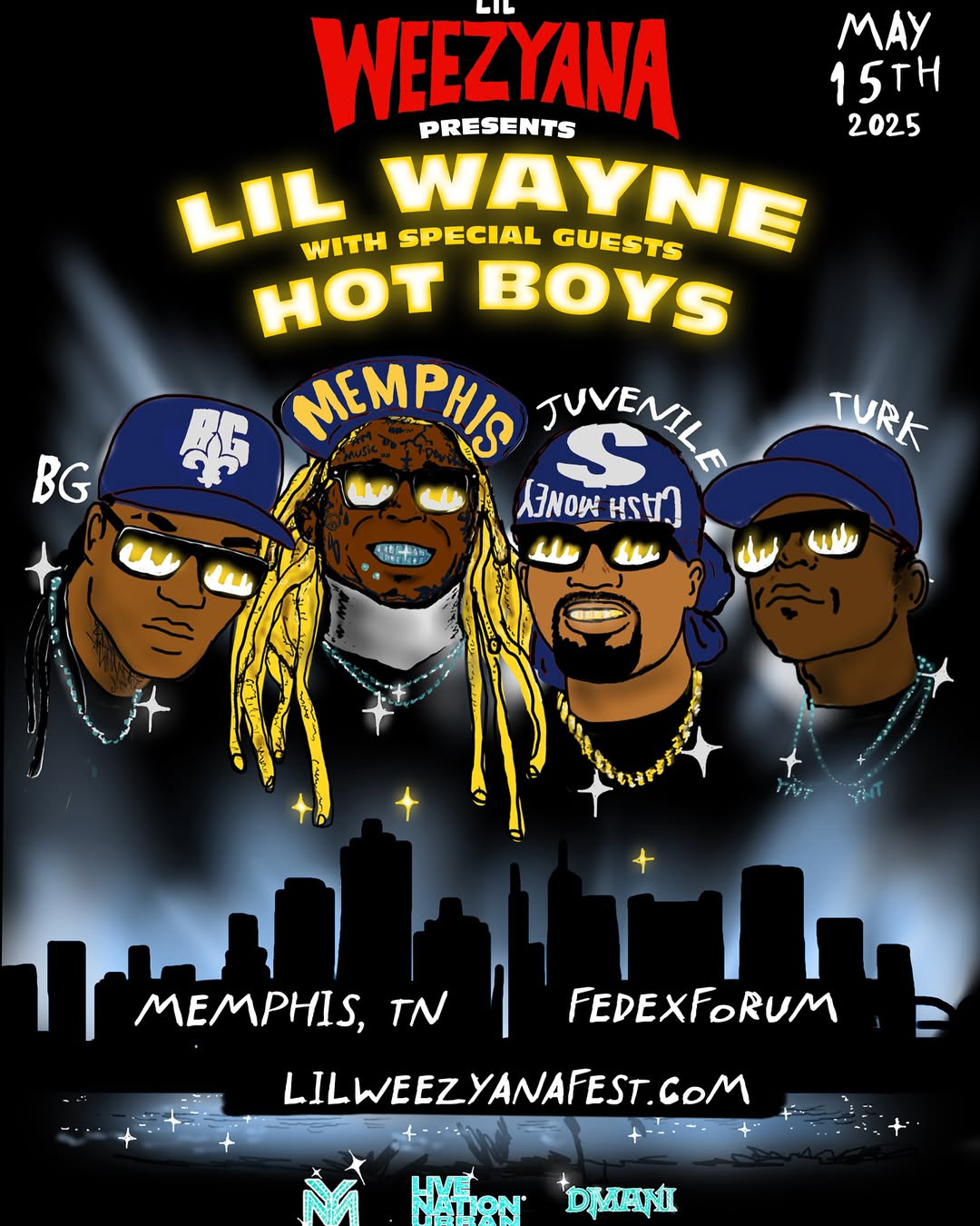 Lil Wayne & Hot Boys FedExForum Memphis Tennesse May 15