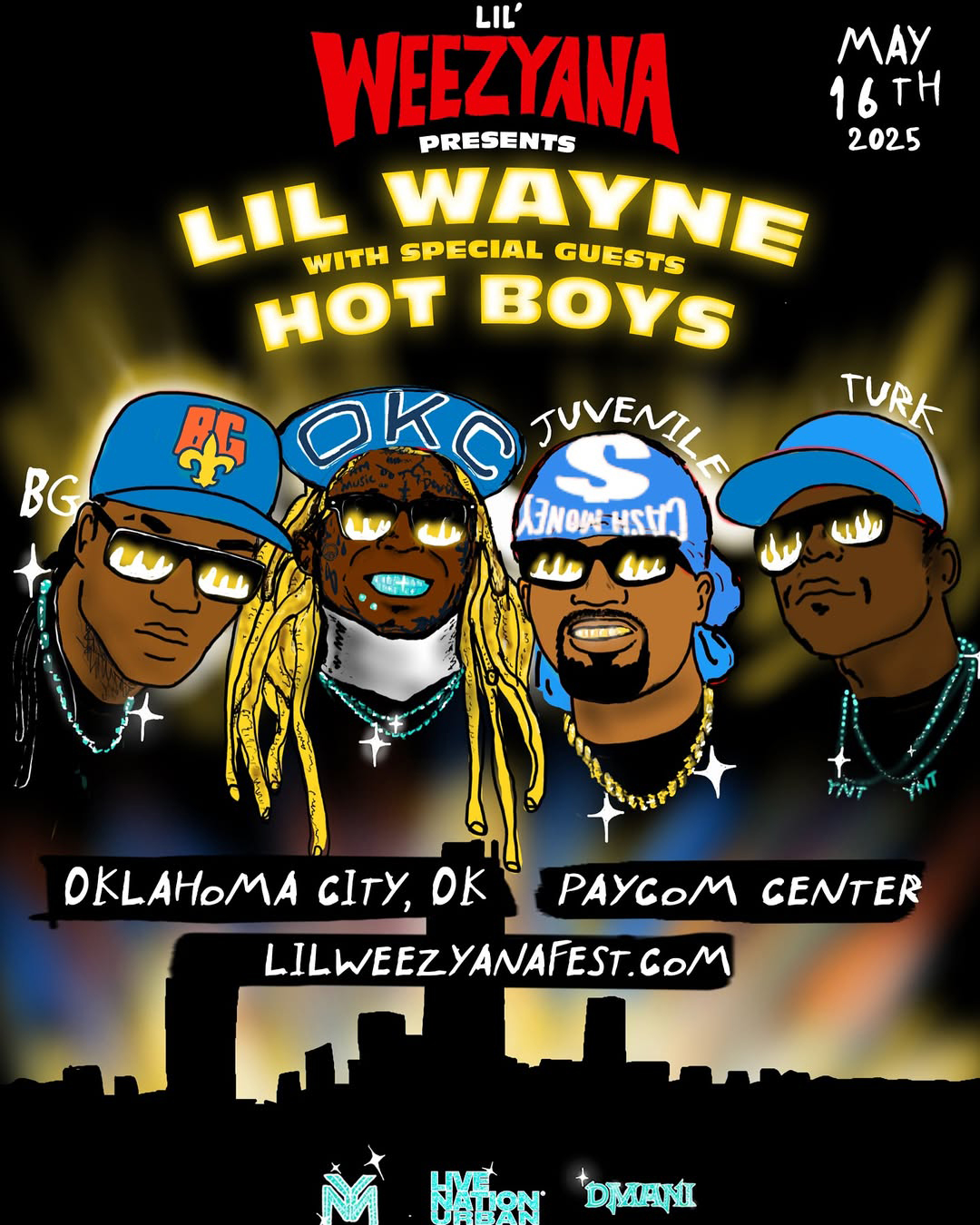 Lil Wayne & Hot Boys Paycom Center Oklahoma City May 16