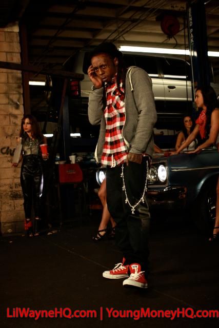 Lil Wayne Photos From The Blood Niggaz Video Shoot