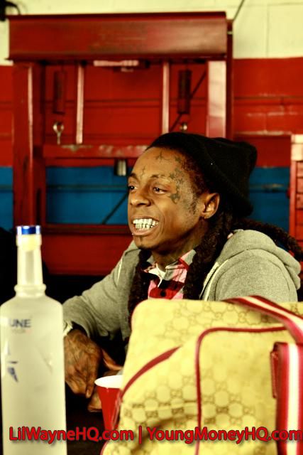 Lil Wayne Photos From The Blood Niggaz Video Shoot