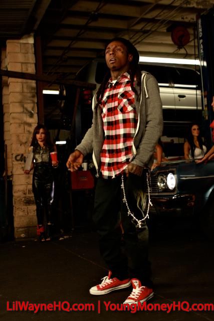 Lil Wayne Photos From The Blood Niggaz Video Shoot