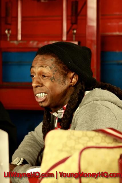 Lil Wayne Photos From The Blood Niggaz Video Shoot