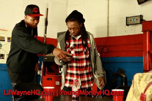 Lil Wayne Photos From The Blood Niggaz Video Shoot