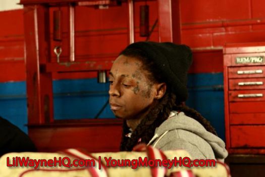 Lil Wayne Photos From The Blood Niggaz Video Shoot