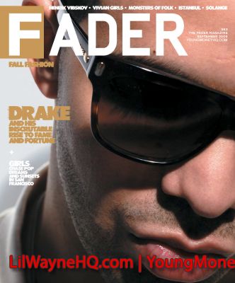 Drake Makes Front Cover On Fader Magazine