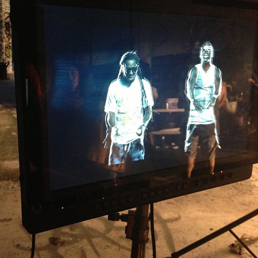 On Set Of Ace Hood & Lil Wayne We Outchea Video Shoot
