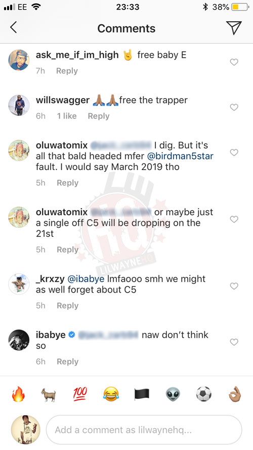 Lil Twist & Jay Jones Tease Lil Wayne Tha Carter V Album, Baby E Says He Doesnt Think It Will Drop On September 21