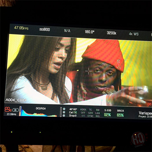 Baby E & Lil Wayne Shoot A Music Video For Finessin In Miami
