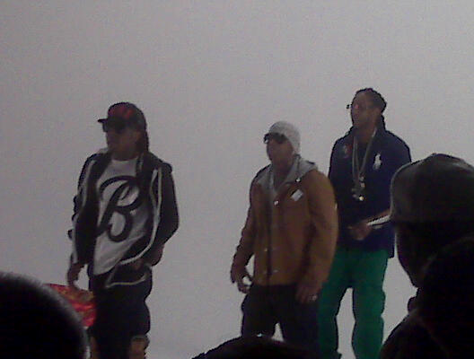 Pictures Of Lil Wayne & Birdman On The Set Of Playaz Circles Big Dawg Music Video