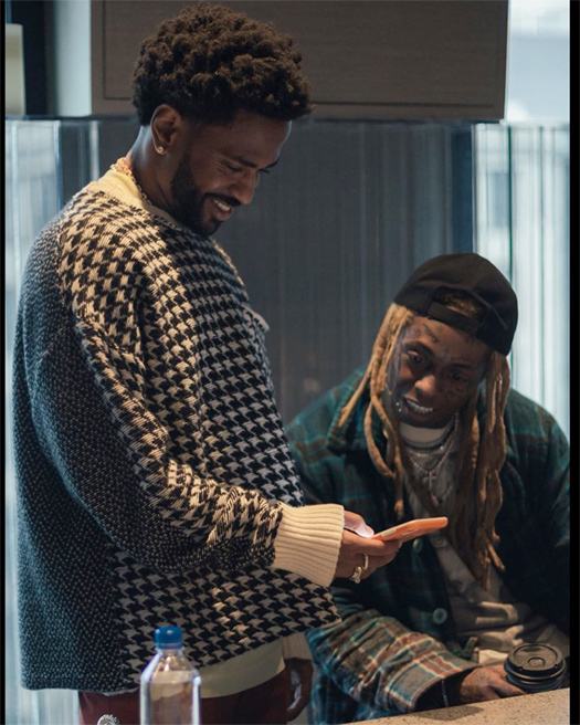 Big Sean & Lil Wayne Hit Up The Studio To Work On New Music