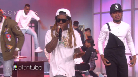 Chance The Rapper, Lil Wayne & 2 Chainz Perform No Problem Live On The Ellen DeGeneres Show